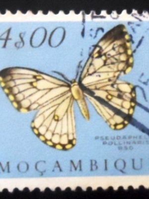 Selo postal do Brasil de 1953 Apollo Moth U