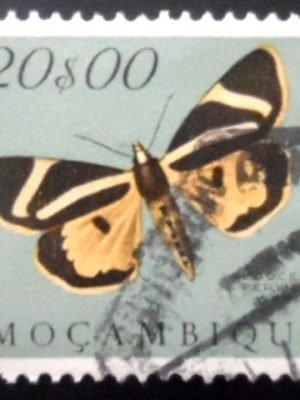 Selo postal de Moçambique de 1953 Fervid Tiger U