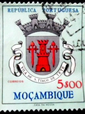 Selo postal de Moçamique de 1961 Vila San Tiago de Tete U