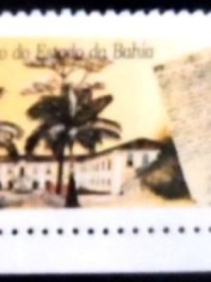 selo postal do Brasil de 1990 Arquivo Público U