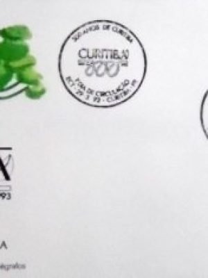 FDC oficial nº 584 de 1993 300 Anos de Curitiba PR 21014
