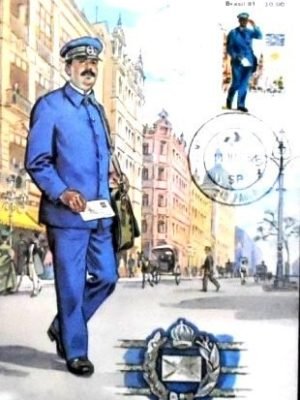 Máximo postal do Brasil de 1981 nº 62 SP Carteiro do Império 30 4311