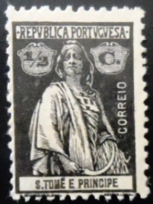 Selo postal de São Tomé e Príncipe de 1922 Ceres ½ N C