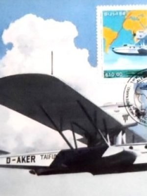 Máximo Postal nº 101 de 1984 Avião Dornier Wal RJ 15307