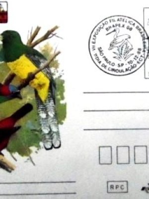 Cartão postal do Brasil de 1988 BRAPEX 88