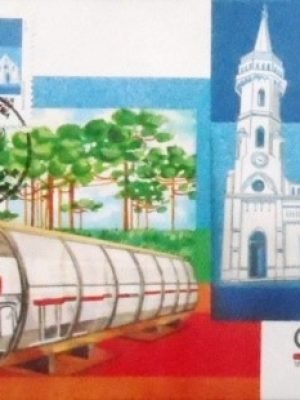 Máximo Postal de 1993 nº 162 300 Anos de Curitiba