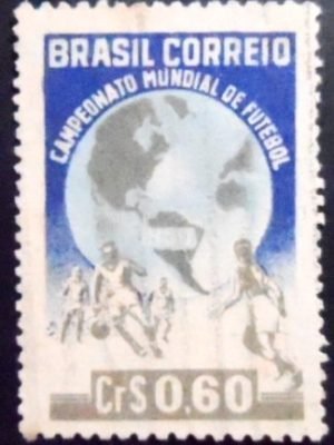Sselo postal do Brasil de 1950 Mundial de Futebol U