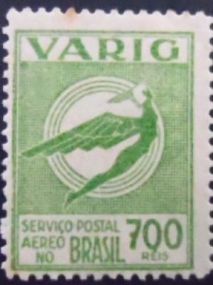 Selo postal do Brasil de 1934 Varig V 39 M