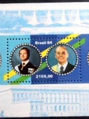 Bloco postal de 1984 Carl Gustaf XVI M