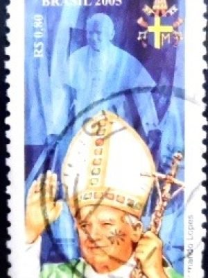 Selo postal do Brasil de 2005 João de Deus U