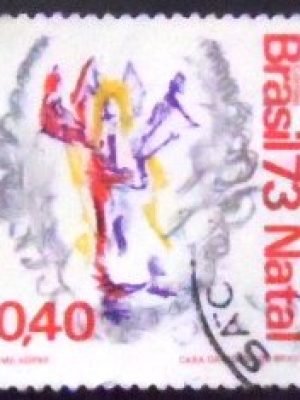 Selo postal do Brasil de 1984 Douglas Fairbanks U