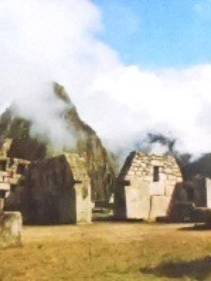 Cartão postal do Peru de 1977 Plaza Sagrada