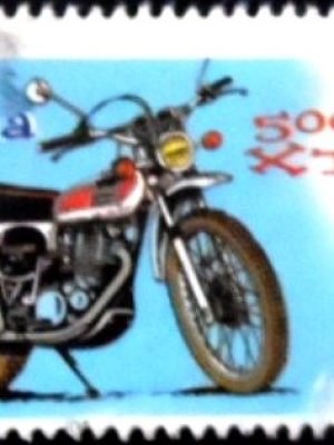 Selo postal da França de 2002 Yamaha 500XT U