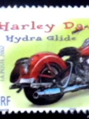 Selo postal da França de 2002 Harley Davidson U