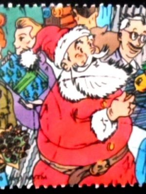 Selo postal da Bélgica de 1996  Santa Claus U