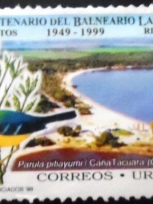Selo postal do Uruguai de 1999 Tropical Parula N