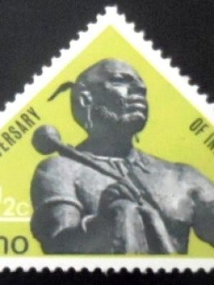 Selo postal do Lesoto de 1967 Statue of Moshoeshoe I M