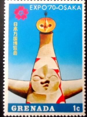 Selo postal de Granada de 1970 Totem M