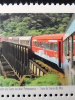 Selo postal do Brasil de 2016 Trem da Serra do Mar M