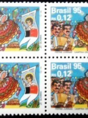 Quadra de selos postais do Brasil de 1995 Campina Grande M QD