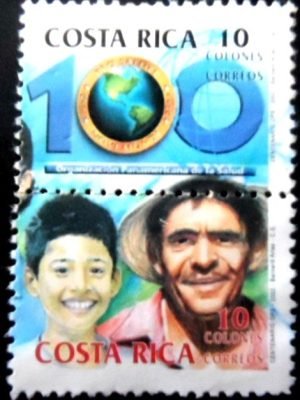 Se-tenant da Costa Rica de 2002 People from Costa Rica U