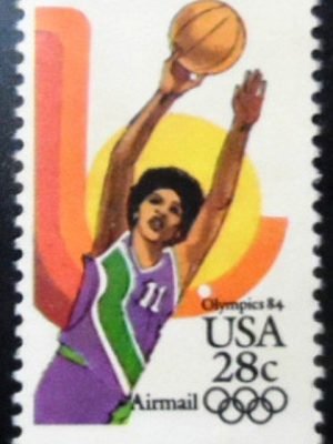Selo postal do Brasil de 1983 Basketball N