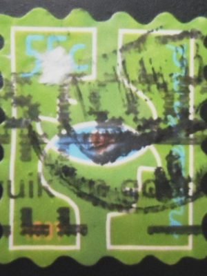 Selo postal da Holanda de 1997 Heads and Star 55 U