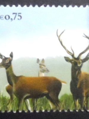 Selo postal de Portugal de 2007 Red Deer N