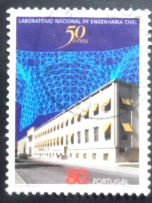 Selo postal de Portugal de 1997 National Laboratory of Civil Engineering U
