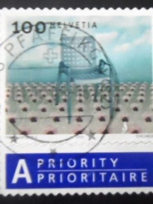 Selo postal da Suiça de 2004 Landi U