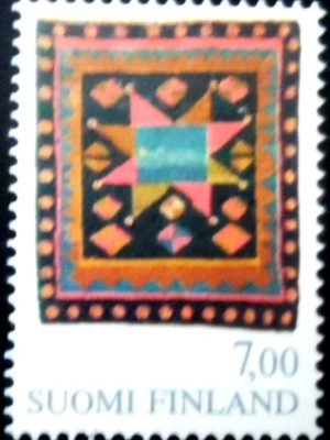 Selo postal da Finlândia de 1982 Folk Art Bride Cloth M