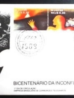 Selo postal do Brasil de 1958 Jardim Botânico N vaiante A