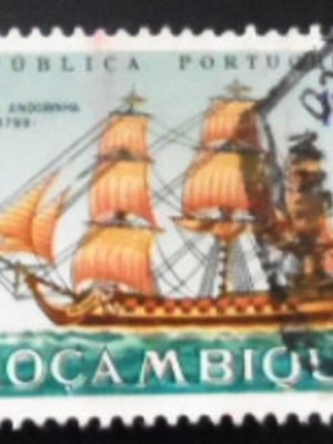 Selo postal de Moçambique de 1963 Ship of the line Nossa Senhora do Bom Successo 1764 U