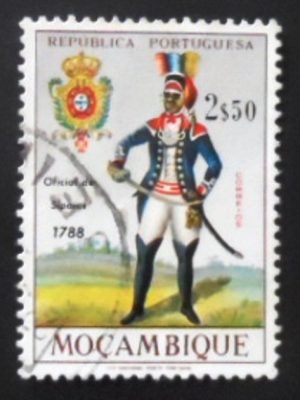 Selo postal de Moçambique de 1966 Officer 1788 U