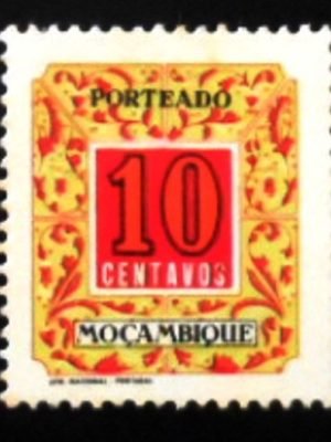 Selo postal de Moçambique de 1952 Postage Due 10 N