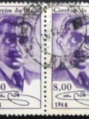 Par de selos postais do Brasil de 1964 Henrique M. Coelho Neto U PR