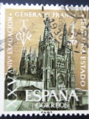 Selo postal da Espanha de 1961 Cathedral of Burgos U