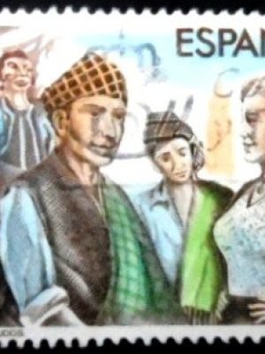 Selo postal da Espanha de 1982 Masters of the Zarzuela U