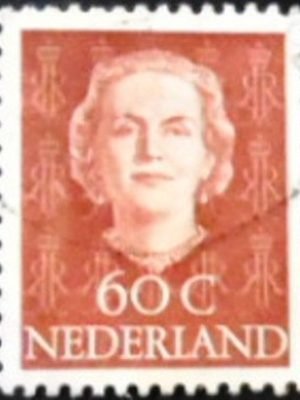 Selo postal da Holanda de 1949 Queen Juliana 60 U