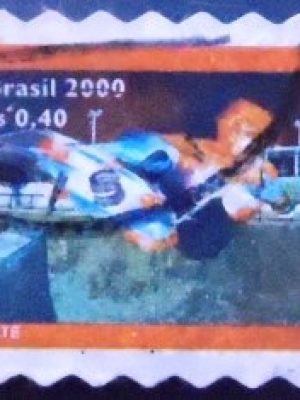 Selo postal da Holanda de 1948 Queen Wilhelmina 60 U