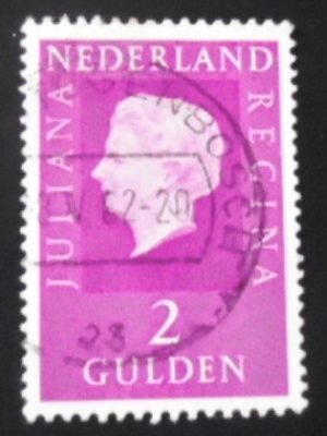 Selo postal da Holanda de 1981 Queen Juliana 2 U