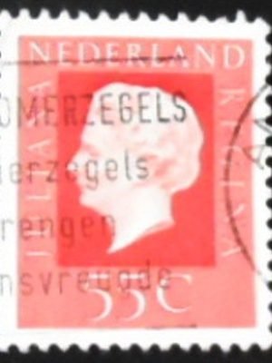 Selo postal da Holanda de 1976 Queen Juliana 55 U