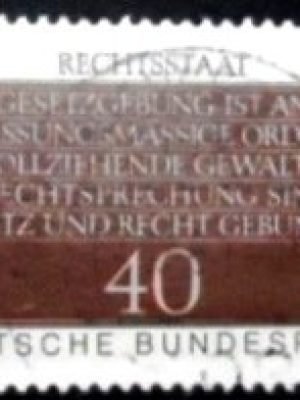 Selo postal da Alemanha de 1981 Constitutional Freedom U