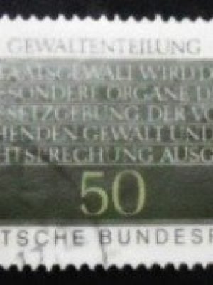 Selo postal da Alemanha de 1981 Separation of Powers U
