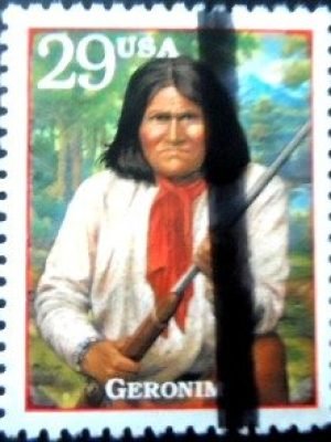Selo postal dos Estados Unidos de 1994 Geronimo U