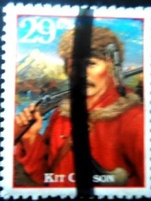 Selo postal dos Estados Unidos de 1994 Kit Carson U
