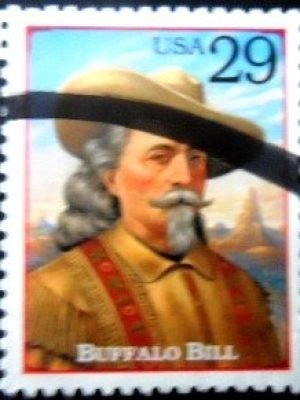 Selo postal dos Estados Unidos de 1994 Buffalo Bill Cody U