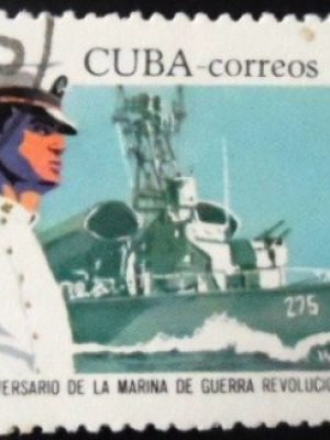 Selo postal de Cuba de 1973 10 years Marine from Cuba U