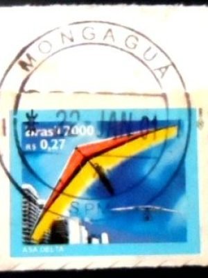 Selo postal do Brasil de 2000 Asa Delta SP