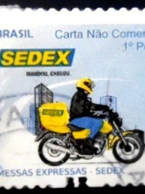 Selo postal do Brasil de 2011 Sedex BR U